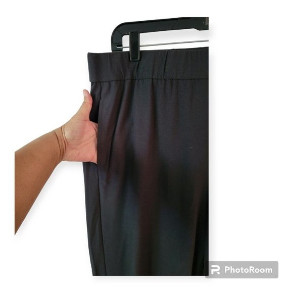 Eileen Fisher Gray Pullon Cropped Pants Size Large - Picture 3 of 5